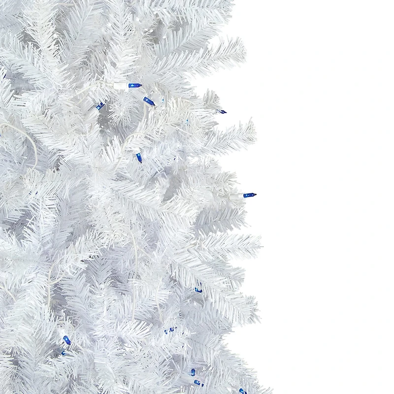 Northlight Woodbury White Pencil Artificial Lights 6 1/2 Foot Pre-Lit Pine Christmas Tree