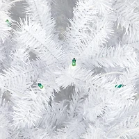 Northlight Slim Geneva White Spruce Artificial Lights 6 1/2 Foot Pre-Lit Christmas Tree