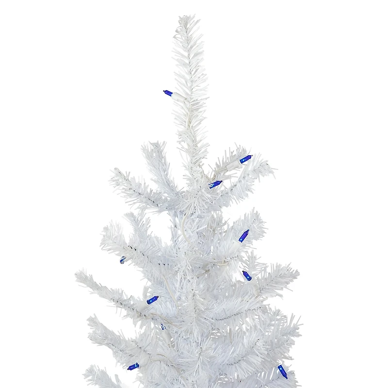 Northlight Woodbury White Slim Artificial Lights Foot Pre-Lit Pine Christmas Tree