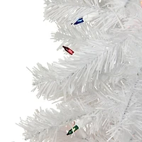 Northlight White Artificial Multi Lights 3 Foot Pre-Lit Pine Christmas Tree