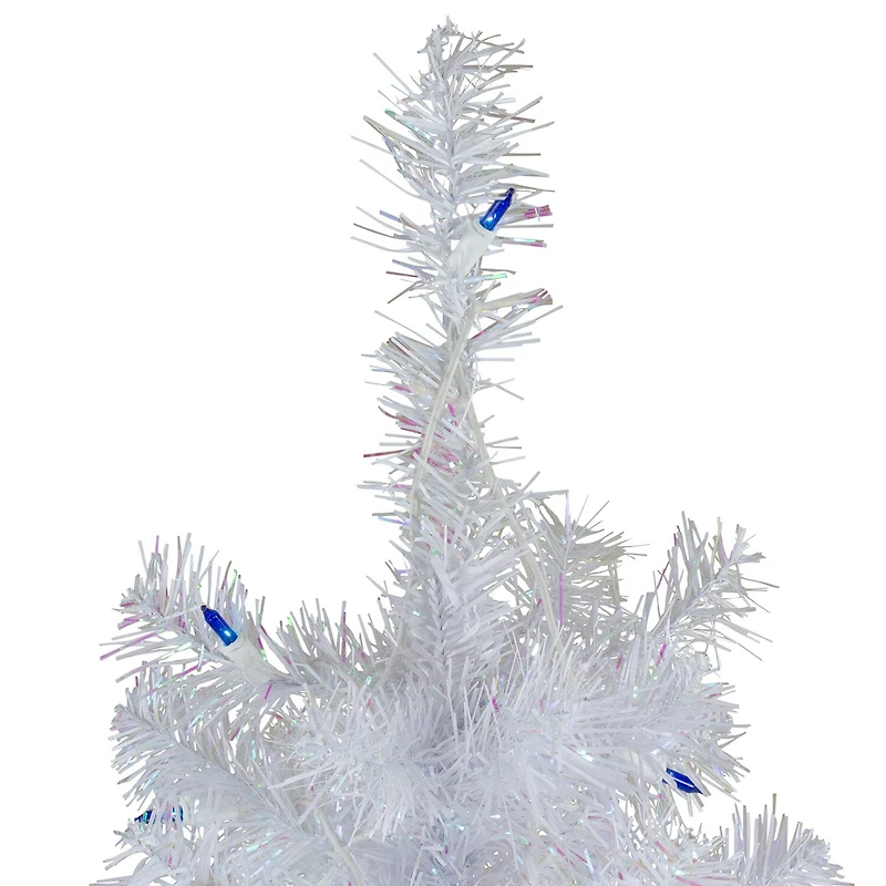 Northlight White Slim Artificial Lights Foot Pre-Lit Pine Christmas Tree