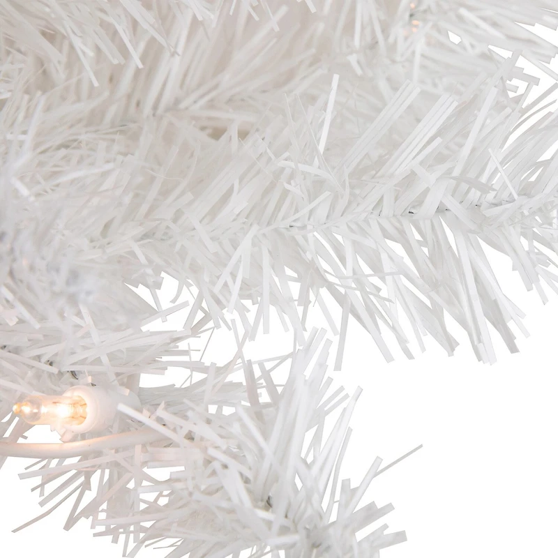 Northlight Slim Tinsel Artificial Clear Lights 2 Foot Pre-Lit Christmas Tree