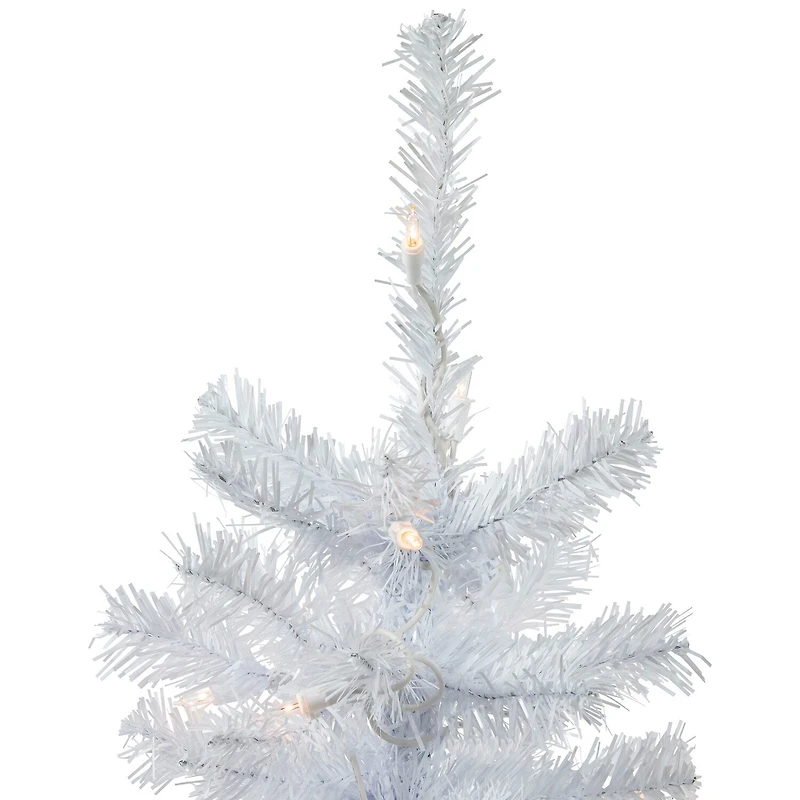 Northlight Woodbury White Slim Artificial Clear Lights 2 Foot Pre-Lit Pine Christmas Tree