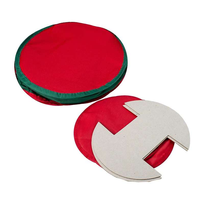 Northlight 12in Red And Green Christmas Light With Window Ornament Storage