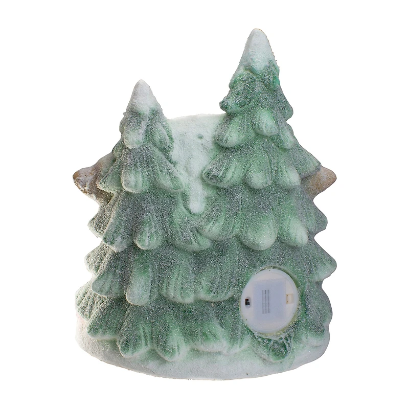 Northlight 16.5in Led Glittered Snow-Covered Winter Tabletop Decoration Lighted Christmas Village