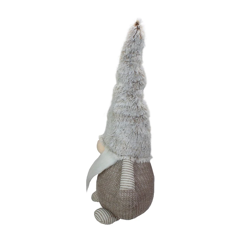 Northlight 23.5in Led Lighted Brown And White Knit Christmas Christmas Gnome