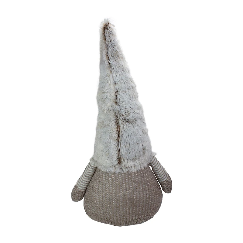 Northlight 23.5in Led Lighted Brown And White Knit Christmas Christmas Gnome