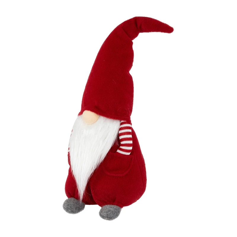 Northlight 20in Red And White Inhands In Pocketin Boy Christmas  Decoration Christmas Gnome