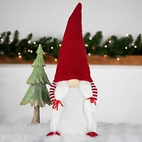 Northlight 20.5in Red And White Inhands In Pocketin Girl Christmas  Decoration Christmas Gnome