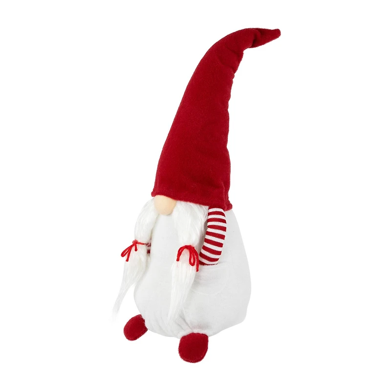 Northlight 20.5in Red And White Inhands In Pocketin Girl Christmas Decoration Christmas Gnome