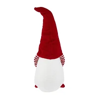 Northlight 20.5in Red And White Inhands In Pocketin Girl Christmas  Decoration Christmas Gnome