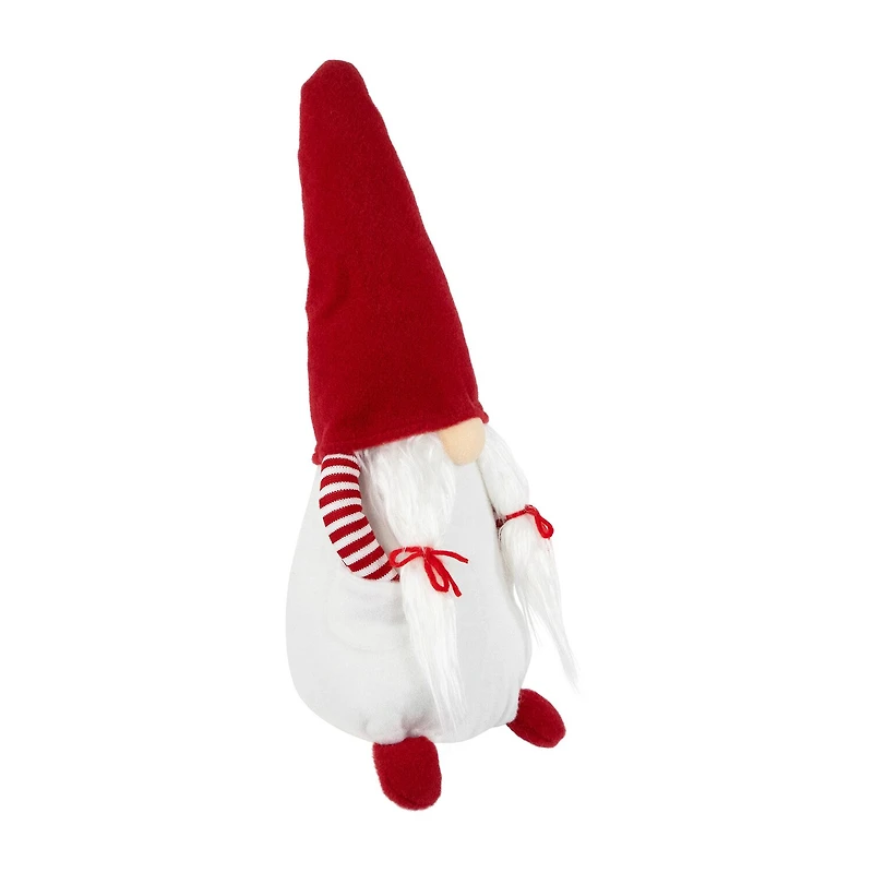 Northlight 20.5in Red And White Inhands In Pocketin Girl Christmas Decoration Christmas Gnome