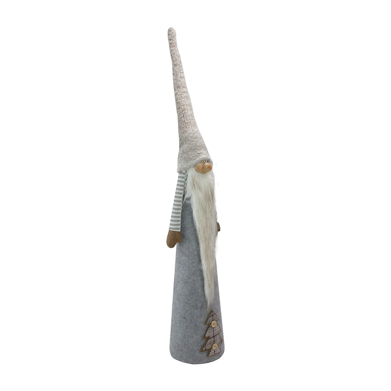 Northlight 22in Gray And Brown Cone Tabletop Christmas Decoration Christmas Gnome