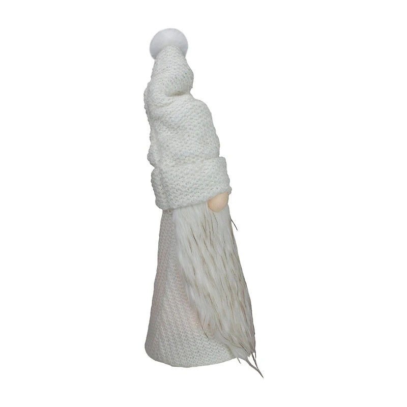 Northlight 20in Led Lighted White Knit Christmas Christmas Gnome