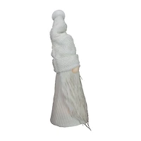 Northlight 20in Led Lighted White Knit  Christmas Christmas Gnome