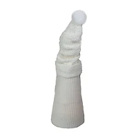 Northlight 20in Led Lighted White Knit  Christmas Christmas Gnome