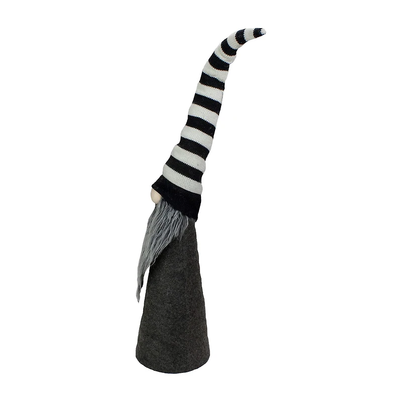 Northlight 27in Led Lighted Black And White Striped Christmas Christmas Gnome