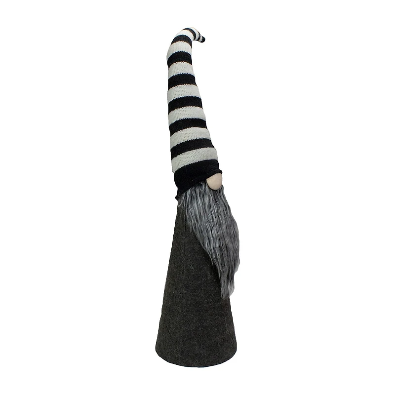 Northlight 27in Led Lighted Black And White Striped Christmas Christmas Gnome