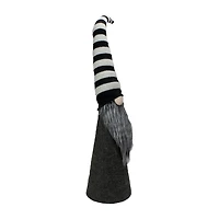 Northlight 27in Led Lighted Black And White Striped  Christmas Christmas Gnome
