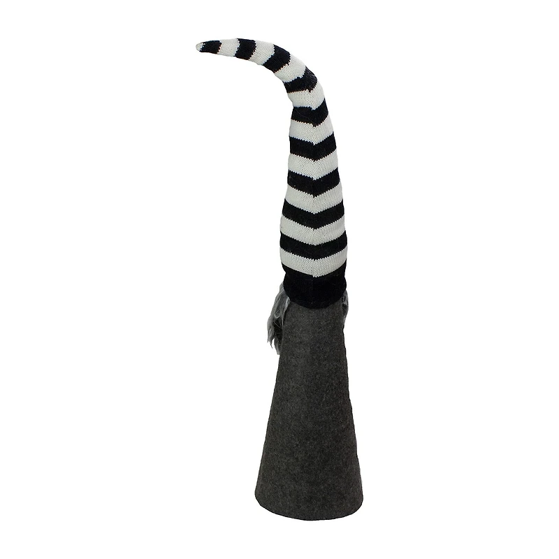 Northlight 27in Led Lighted Black And White Striped Christmas Christmas Gnome