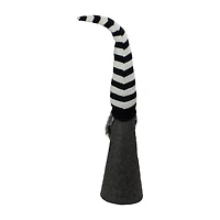 Northlight 27in Led Lighted Black And White Striped  Christmas Christmas Gnome