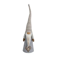 Northlight 21in Gray And Beige Cone Boy Christmas Christmas Gnome