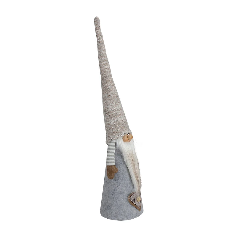 Northlight 21in Gray And Beige Cone Boy Christmas Christmas Gnome