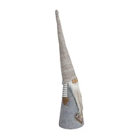 Northlight 21in Gray And Beige Cone Boy Christmas Christmas Gnome