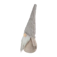 Northlight 10in Lighted Nose And Plush Hat Tabletop Christmas  Decoration Christmas Gnome