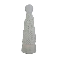 Northlight 16in Led Lighted White Knit  Christmas Christmas Gnome