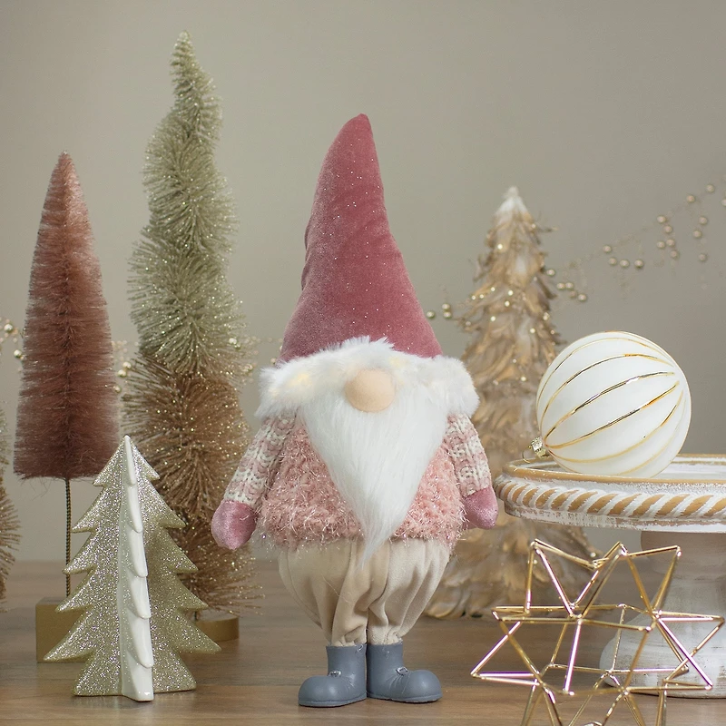 Northlight 16in Led Lighted Mauve Boy Christmas Christmas Gnome