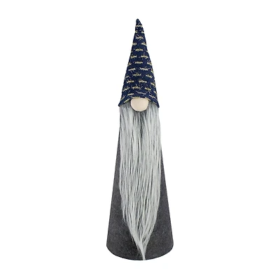 Northlight 20in Gray And Blue Cone  Christmas Tabletop Decor Christmas Gnome