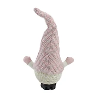 Northlight 14in Pink Led Lighted Rattan Round Christmas Christmas Gnome