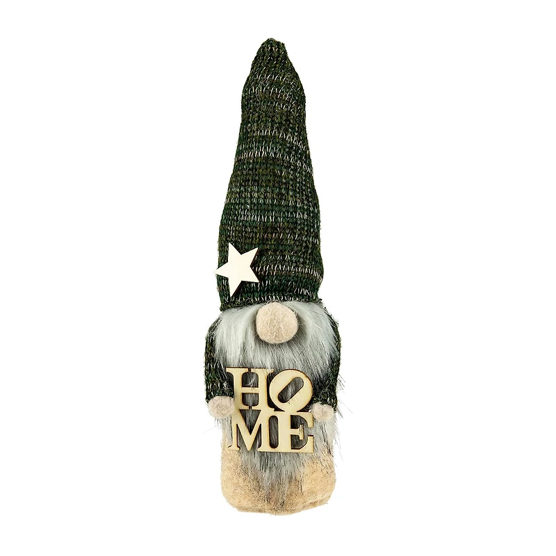 Northlight 14in Green Knit Standing Home Christmas Christmas Gnome