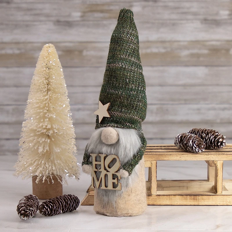 Northlight 14in Green Knit Standing Home Christmas Christmas Gnome