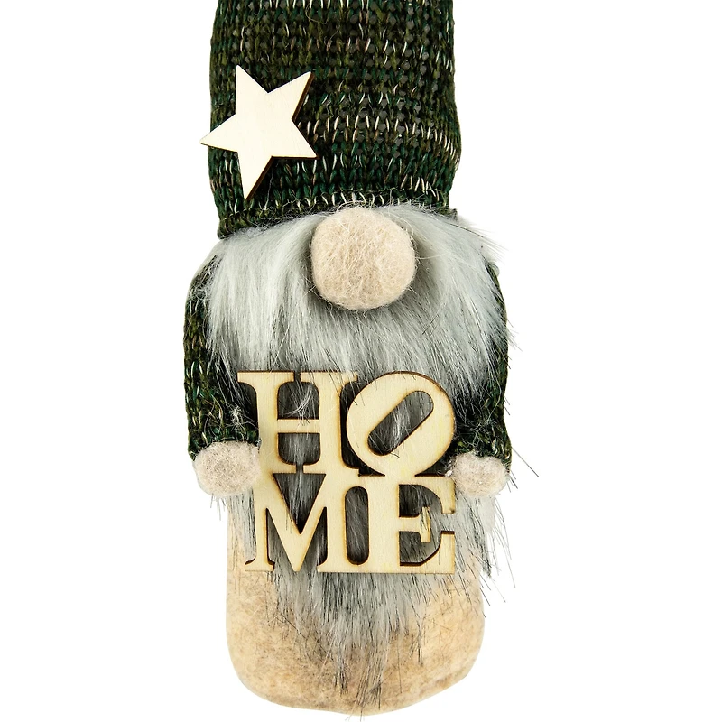 Northlight 14in Green Knit Standing Home Christmas Christmas Gnome