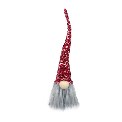 Northlight 18in Lighted Red And Gray Christmas Christmas Gnome
