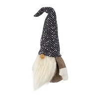 Northlight 11in Brown And White Standing Christmas  Tabletop Decor Christmas Gnome