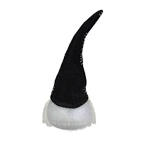 Northlight 12-Inch Black And White Plush Sitting Christmas  Tabletop Decoration Christmas Gnome