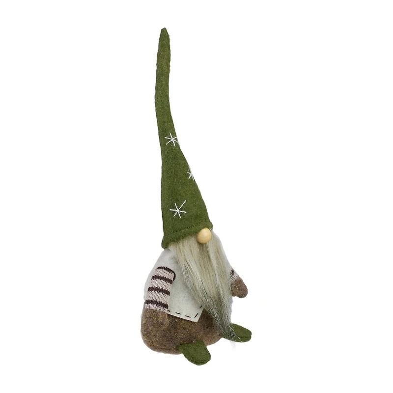 Northlight 12in Green And Brown Sitting  Christmas Christmas Gnome