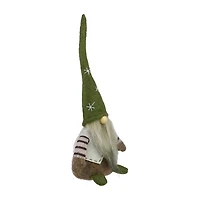 Northlight 12in Green And Brown Sitting  Christmas Christmas Gnome