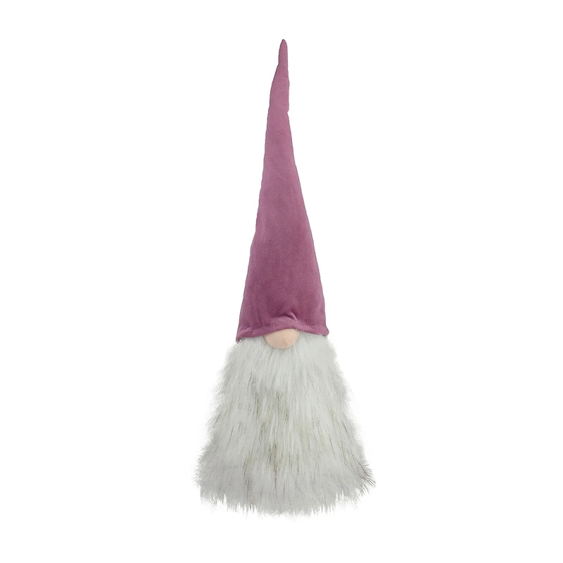 Northlight 17in Mauve Battery Operated Lighted Christmas Decoration Christmas Gnome