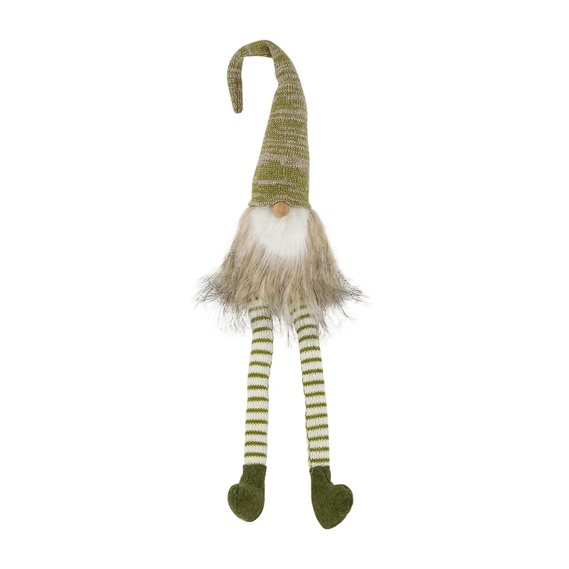 Northlight 26in Green And Beige Sitting Christmas Christmas Gnome