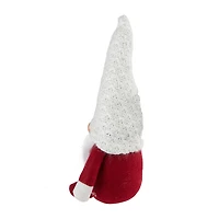 Northlight 9.5in Red And White Plaid Boy  Christmas Decoration Christmas Gnome