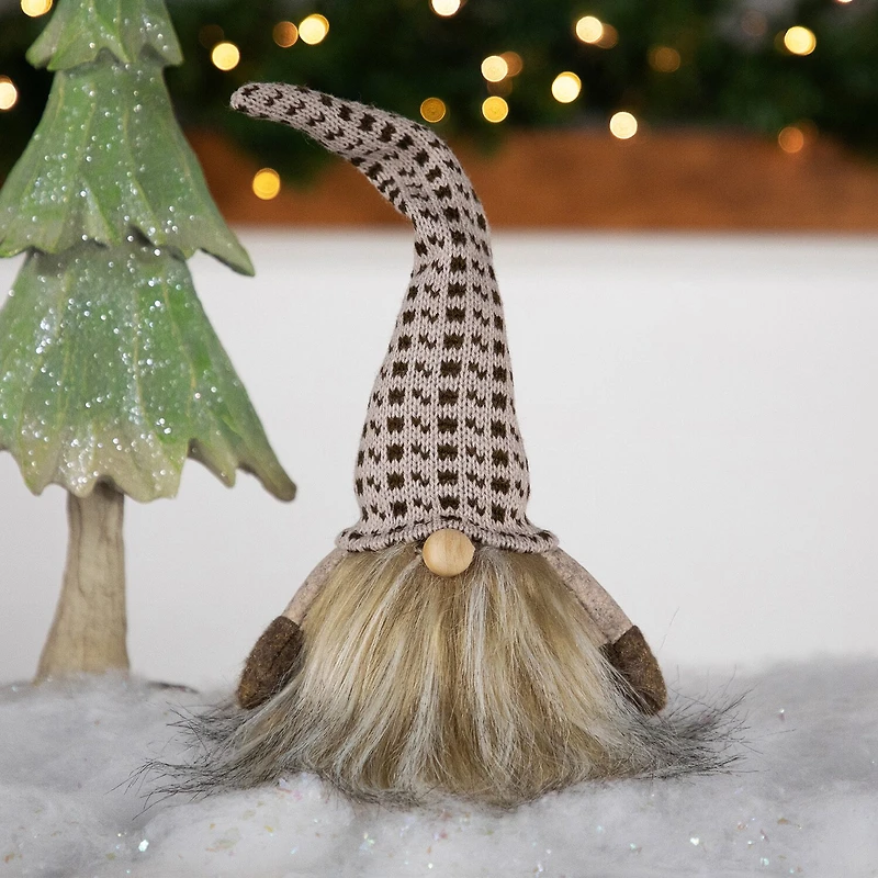 Northlight 12.5in Beige And Brown Sitting  Christmas Christmas Gnome