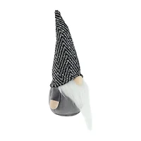 Northlight 12in Gray And White Standing  Tabletop Christmas Decoration Christmas Gnome