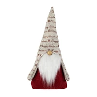 Northlight 12in Red And Gray Inhappy Christmasin Christmas Gnome
