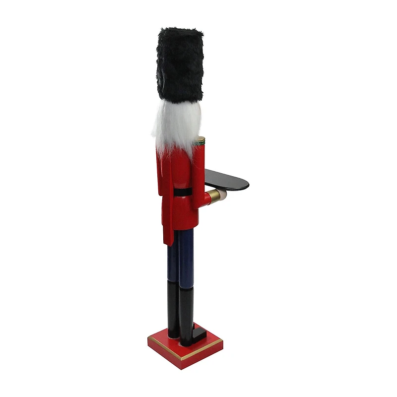 Northlight 48.25in Red And Black Butler With Tray Christmas Nutcracker