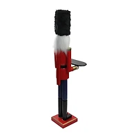 Northlight 48.25in Red And Black Butler  With Tray Christmas Nutcracker