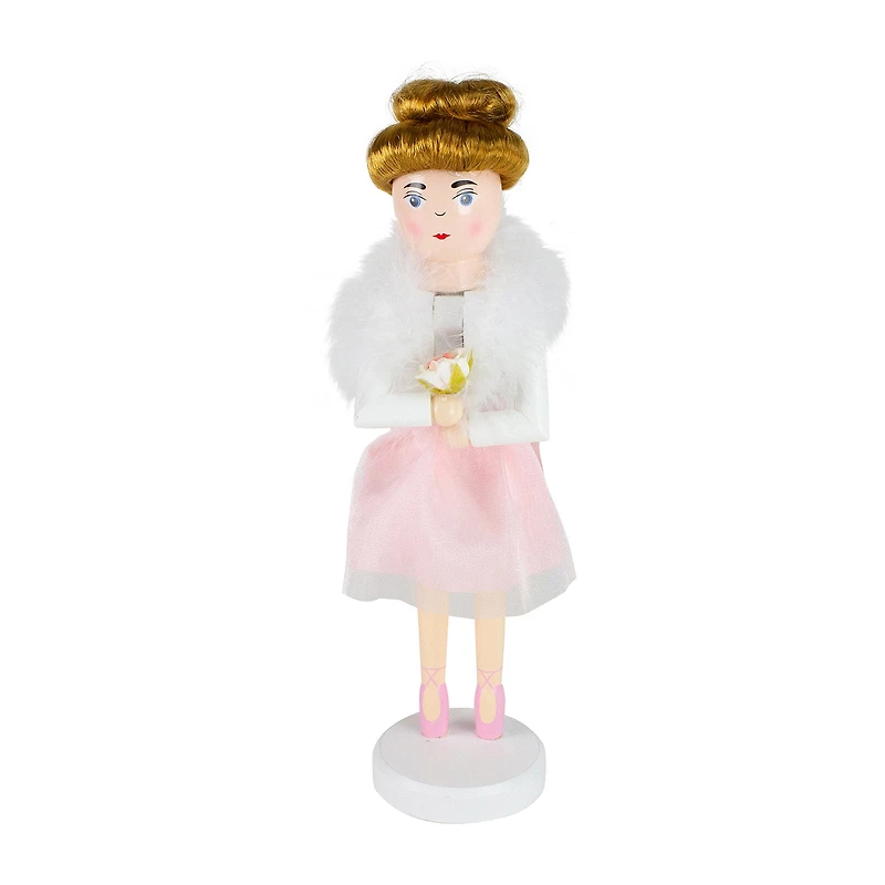 Northlight 14in Pink Wooden Ballerina Christmas Nutcracker